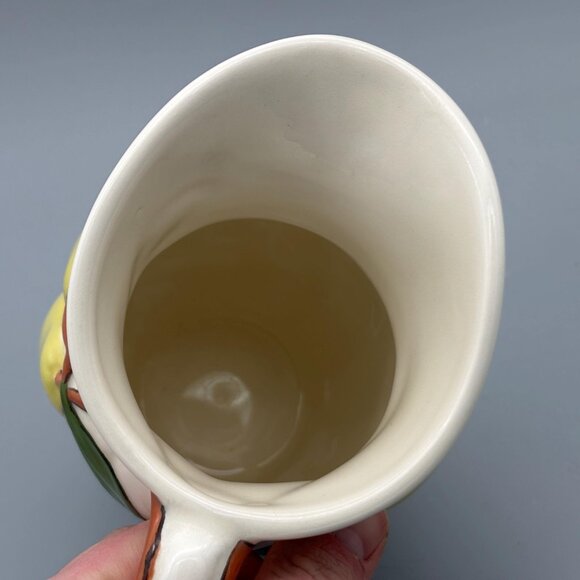 Vintage Holland Mold Pear Tree Ceramic Pitcher with Raised Fruit Design - Picture 6 of 8